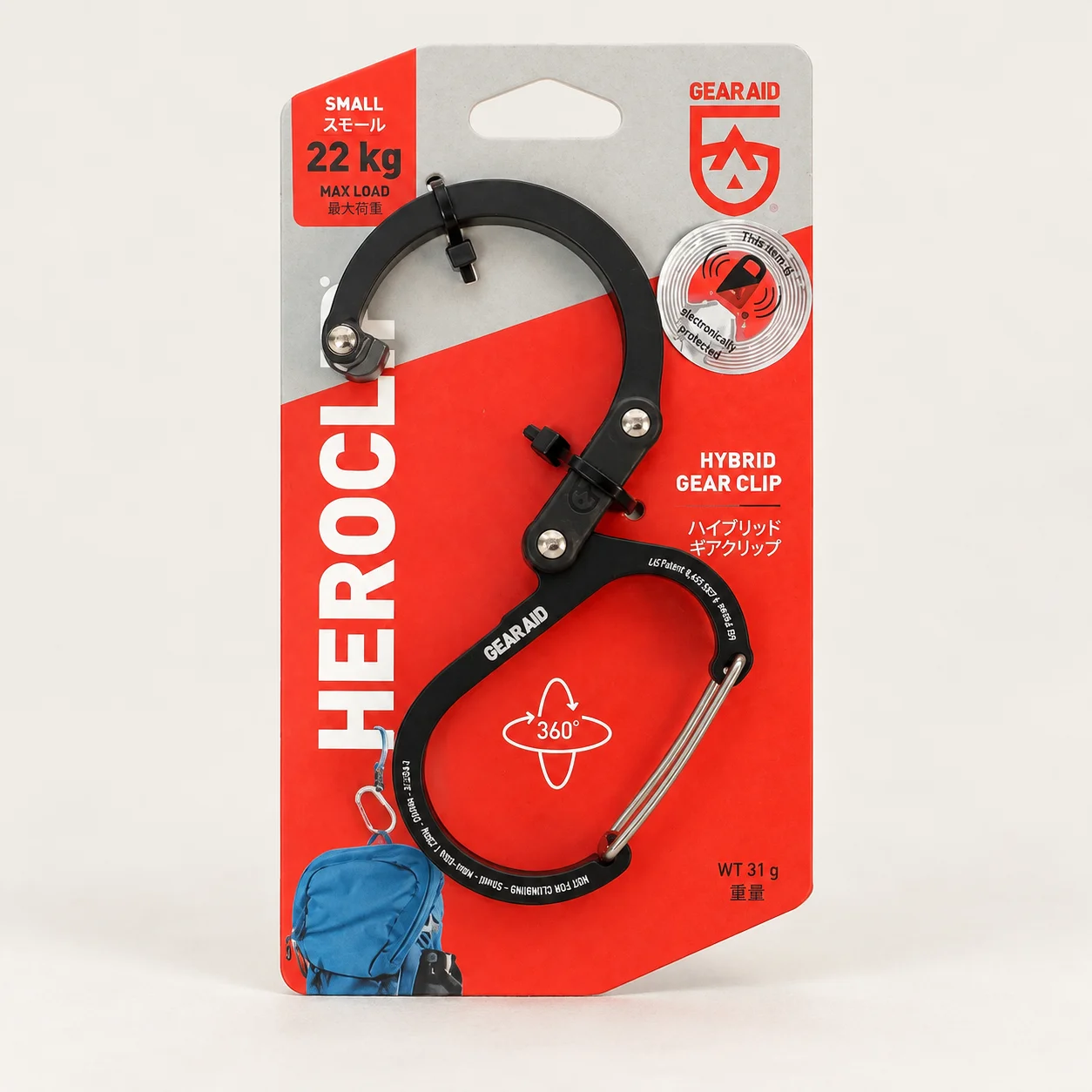 GEAR AID — HEROCLIP Folding Gear Clip