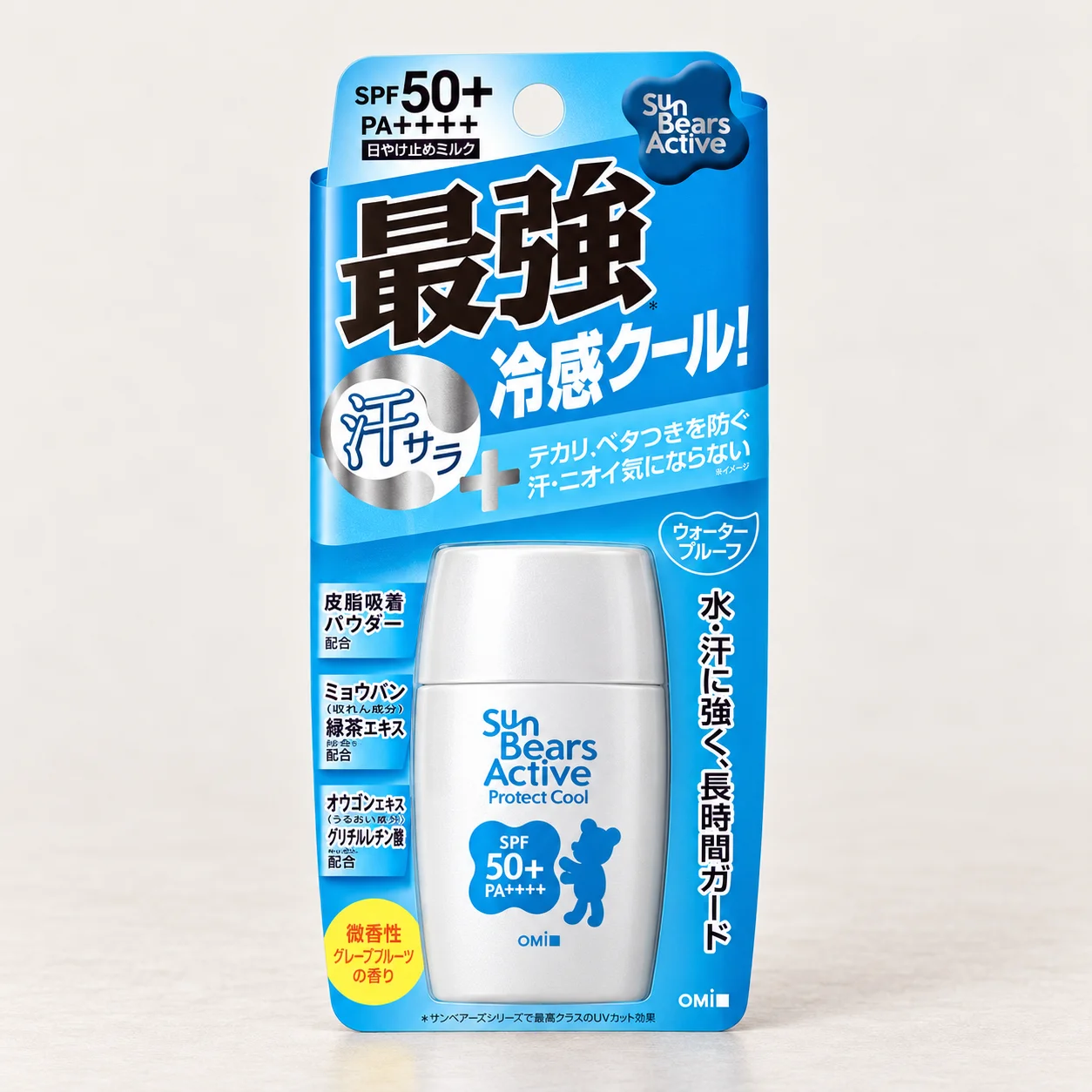 OMI Sun Bears Active Protect Milk Cool Sunscreen SPF 50+ PA++++ 30 g